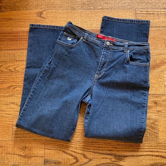 Vintage Gloria Vanderbilt Three Pocket High Rise Mom Jeans Straight Leg Size 12 - Picture 1 of 13